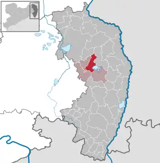 Kaart van Quitzdorf am See