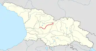 De loop van de Kvirila