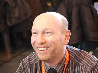 Régric bij het stripfestival in Bagnols-sur-Cèze in 2010.