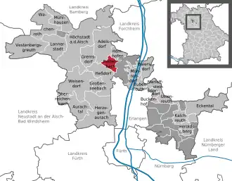 Kaart van Röttenbach