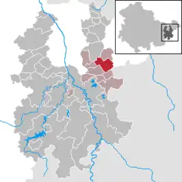 Kaart van Rückersdorf