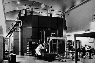 De R1 reactor in de zestiger jaren.