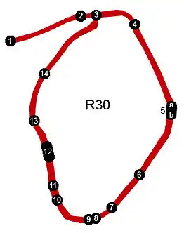 Ring rond Brugge-centrum