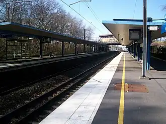 Zicht over de perrons.