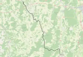 Spoorlijn Nançois-Tronville - Neufchâteau op de kaart