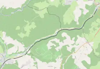 Spoorlijn Aillevillers - Plombières-les-Bains op de kaart