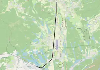 Spoorlijn Bas-Évette - Giromagny op de kaart