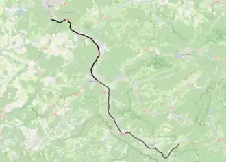 Spoorlijn Épinal - Bussang op de kaart