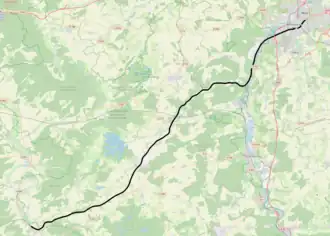 Spoorlijn Lérouville - Metz-Ville op de kaart