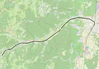 Spoorlijn Colmar-Central - Metzeral op de kaart