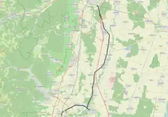 Spoorlijn Colmar-Sud - Bollwiller op de kaart