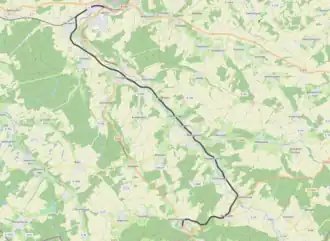 Spoorlijn Altkirch - Ferrette op de kaart