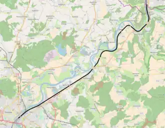 Spoorlijn Thionville - Apach op de kaart