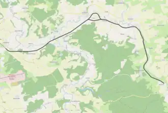 Spoorlijn Challerange - Apremont op de kaart