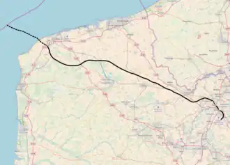 Spoorlijn Fretin - Fréthun op de kaart