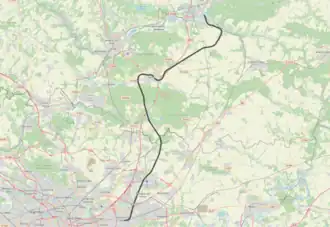 Spoorlijn Aulnay-sous-Bois - Verberie op de kaart
