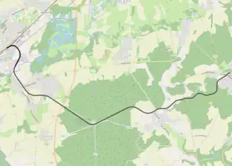 Spoorlijn Chauny - Saint-Gobain op de kaart