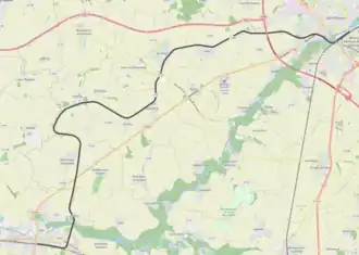 Spoorlijn Saint-Quentin - Ham op de kaart