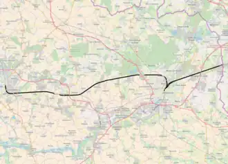 Spoorlijn Douai - Blanc-Misseron op de kaart