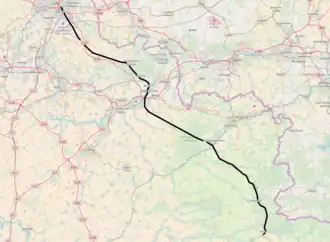 Spoorlijn Fives - Hirson op de kaart