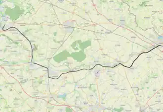 Spoorlijn Armentières - Arques op de kaart