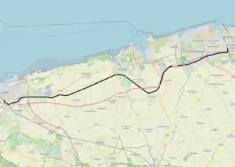 Spoorlijn Coudekerque-Branche - Les Fontinettes op de kaart
