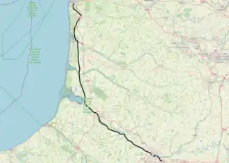 Spoorlijn Longueau - Boulogne-Ville op de kaart