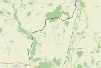 Spoorlijn La Rue-Saint-Pierre - Saint-Just-en-Chaussée op de kaart