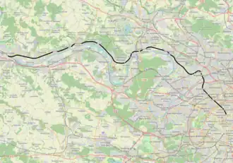 Spoorlijn Paris-Saint-Lazare - Mantes-Station via Conflans-Sainte-Honorine op de kaart