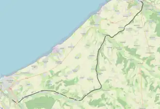 Spoorlijn Rouxmesnil - Eu op de kaart