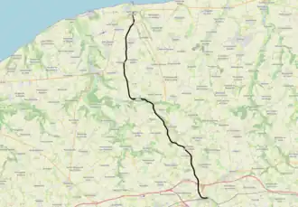 Spoorlijn Motteville - Saint-Valery-en-Caux op de kaart