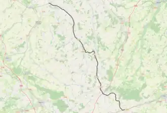 Spoorlijn Sainte-Gauburge - Mesnil-Mauger op de kaart