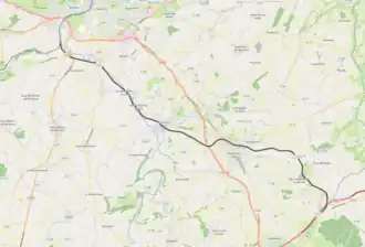 Spoorlijn Saint-Lô - Guilberville op de kaart