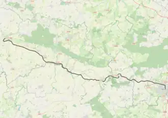 Spoorlijn Alençon - Domfront op de kaart