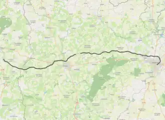 Spoorlijn Mayenne - La Selle-en-Luitré op de kaart