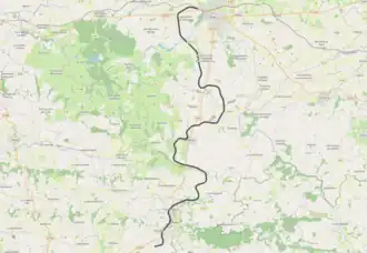 Spoorlijn Vire - Romagny op de kaart