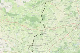 Spoorlijn Juigné-sur-Sarthe - Sillé-le-Guillaume op de kaart