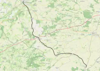 Spoorlijn Arrou - Nogent-le-Rotrou op de kaart