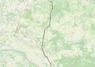 Spoorlijn La Flèche - Vivy op de kaart