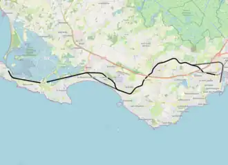 Spoorlijn Saint-Nazaire - Le Croisic op de kaart