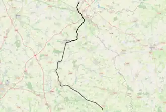 Spoorlijn Vouvant-Cezais - Saint-Christophe-du-Bois op de kaart