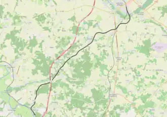 Spoorlijn Saint-Jean-d'Angély - Taillebourg op de kaart