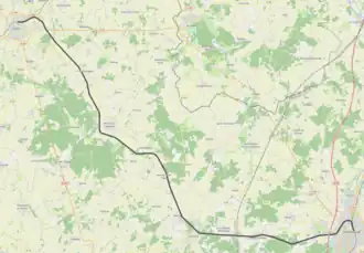 Spoorlijn Loudun - Châtellerault op de kaart