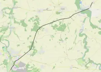 Spoorlijn Airvault-Gare - Moncontour op de kaart