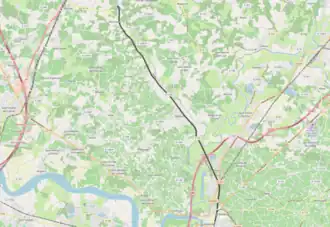 Spoorlijn Marcenais - Libourne op de kaart