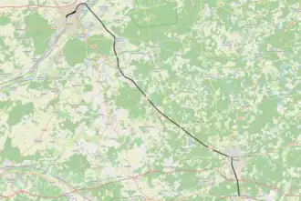 Spoorlijn Villefranche-sur-Cher - Blois op de kaart