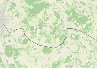 Spoorlijn Châtellerault - Launay op de kaart