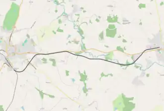 Spoorlijn Le Dorat - Magnac-Laval op de kaart