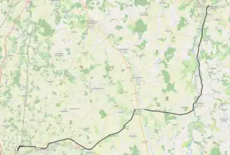 Spoorlijn Lussac-les-Châteaux - Saint-Saviol op de kaart