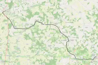 Spoorlijn Ruffec - Roumazières-Loubert op de kaart